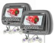 2 x 7 Inch TFT LCDHeadrest Car with Built-in DVD VCD, CD, MP3, JPG Player - BLACK COLOUR