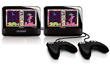 Philips PD7032 7 Inch Twin In Car DVD Player with Games